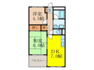 第２シャト－中尾の物件間取画像